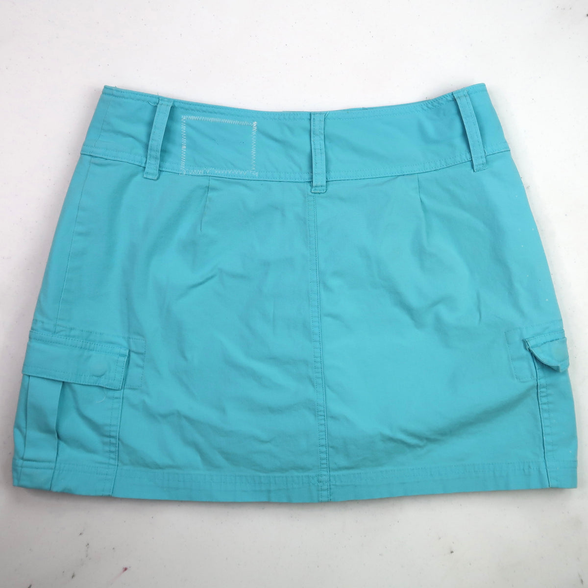 "Melted Visions" Blue Skirt - Medium