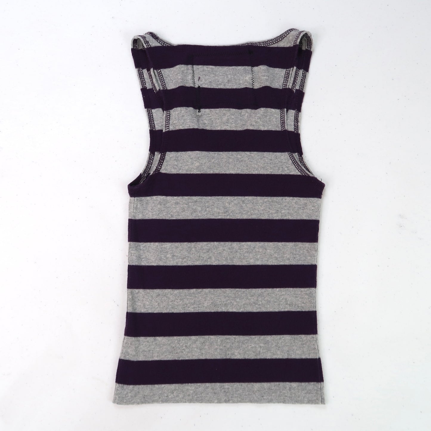 "Melted Visions" Purple Striped Tank - Small