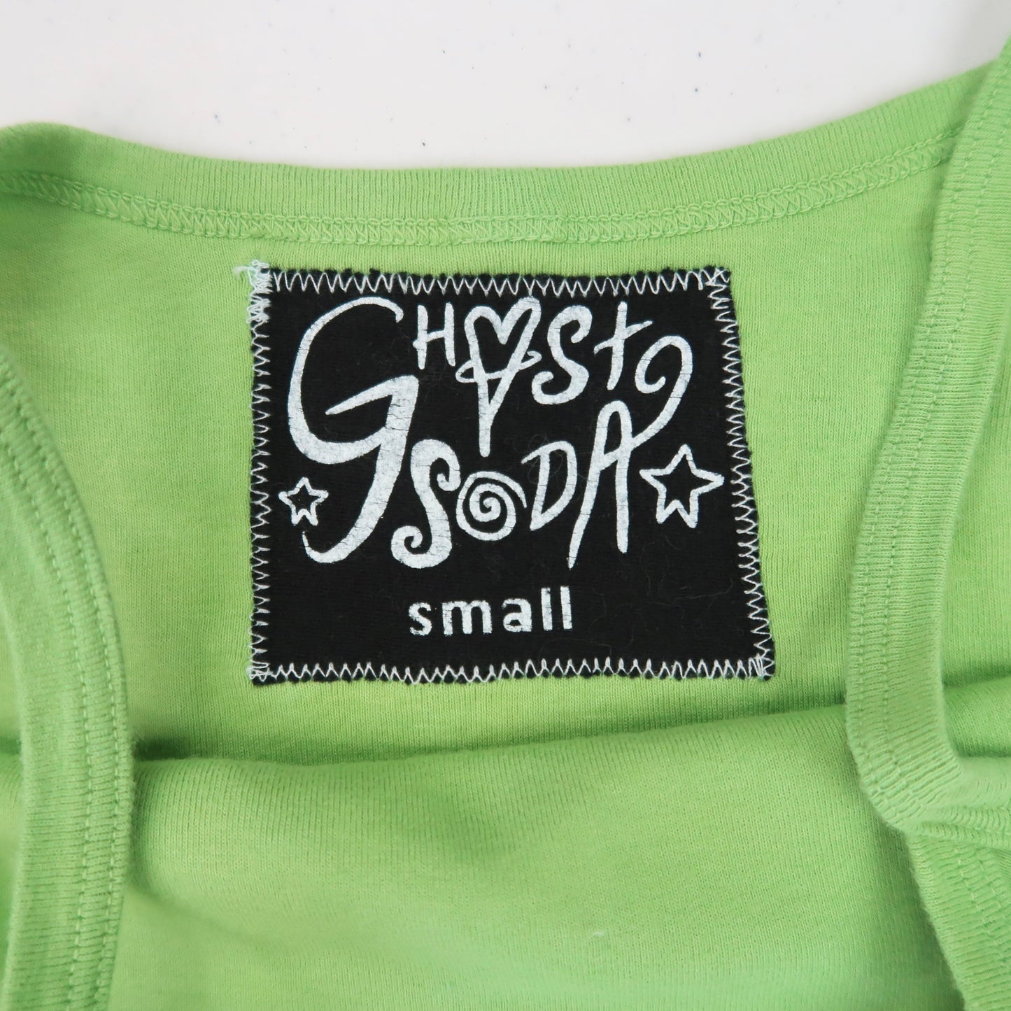 "Weeping Butterfly" Apple Green Tank