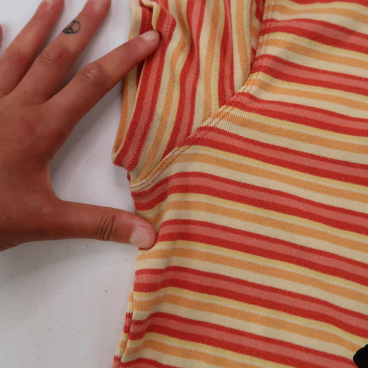 "I'M A STAR" Striped Baby Tee - Medium