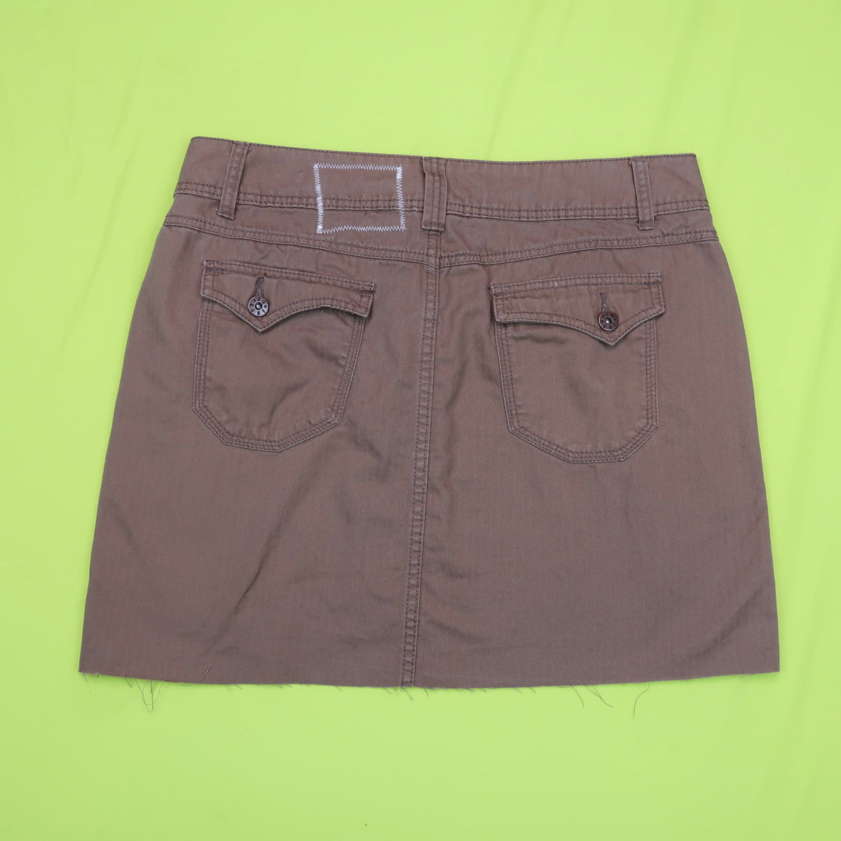 "I See All (Eye Spiral)" Brown Skirt - Medium