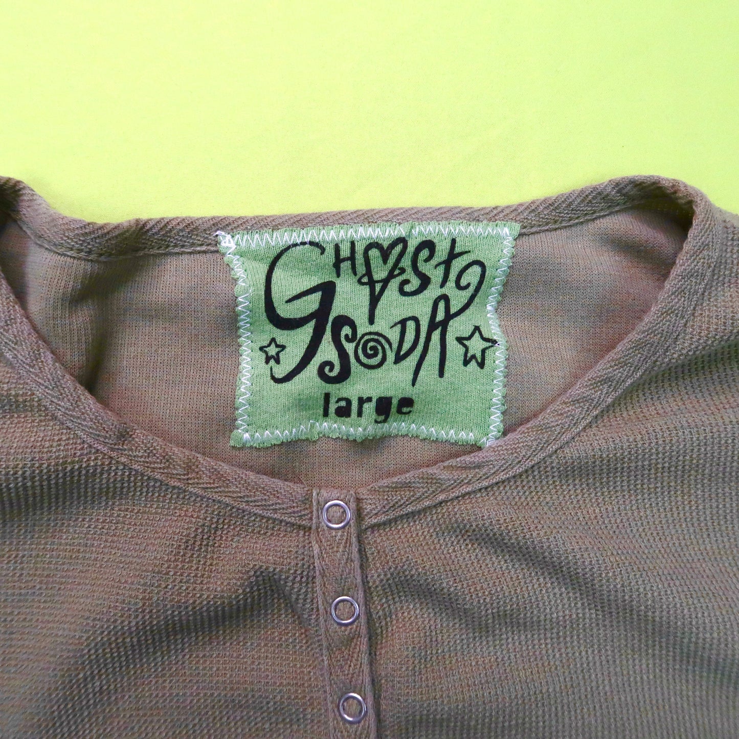 "I See All (Eye Spiral)" Green Long Sleeve - Large