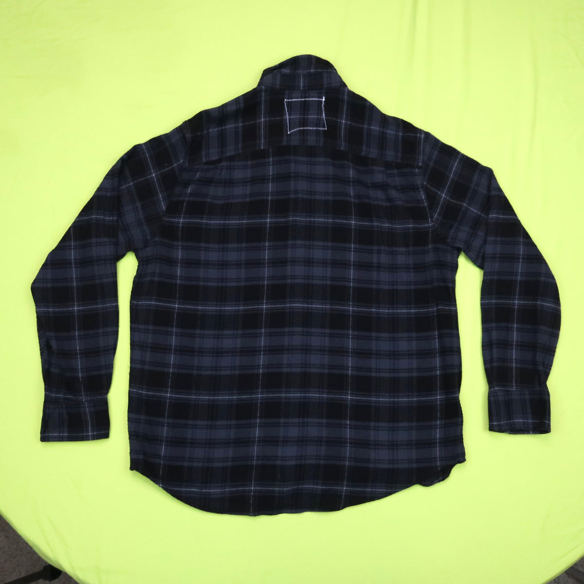 "I See All (Eye Spiral)" Navy Blue Flannel - Large