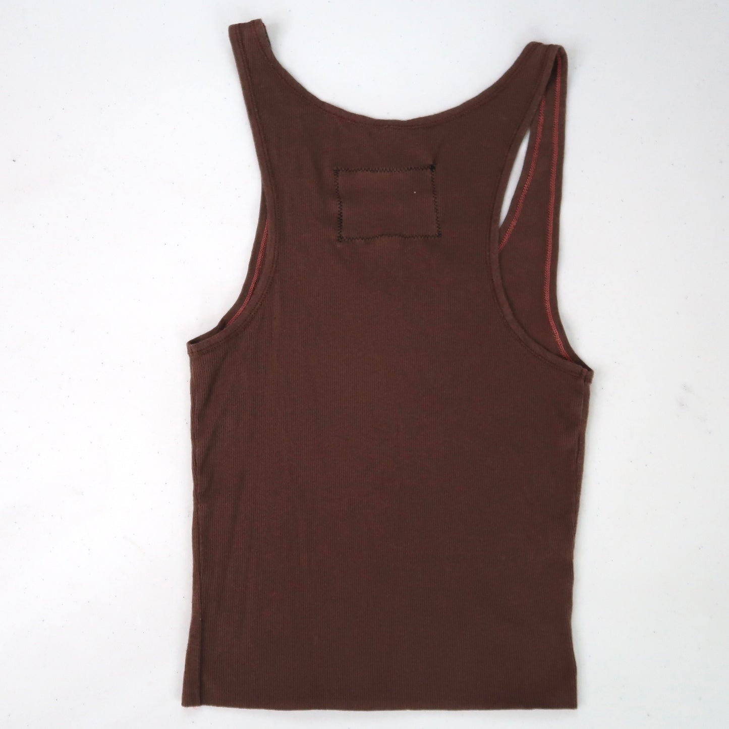 "Melted Visions" Brown Tank Top - Medium
