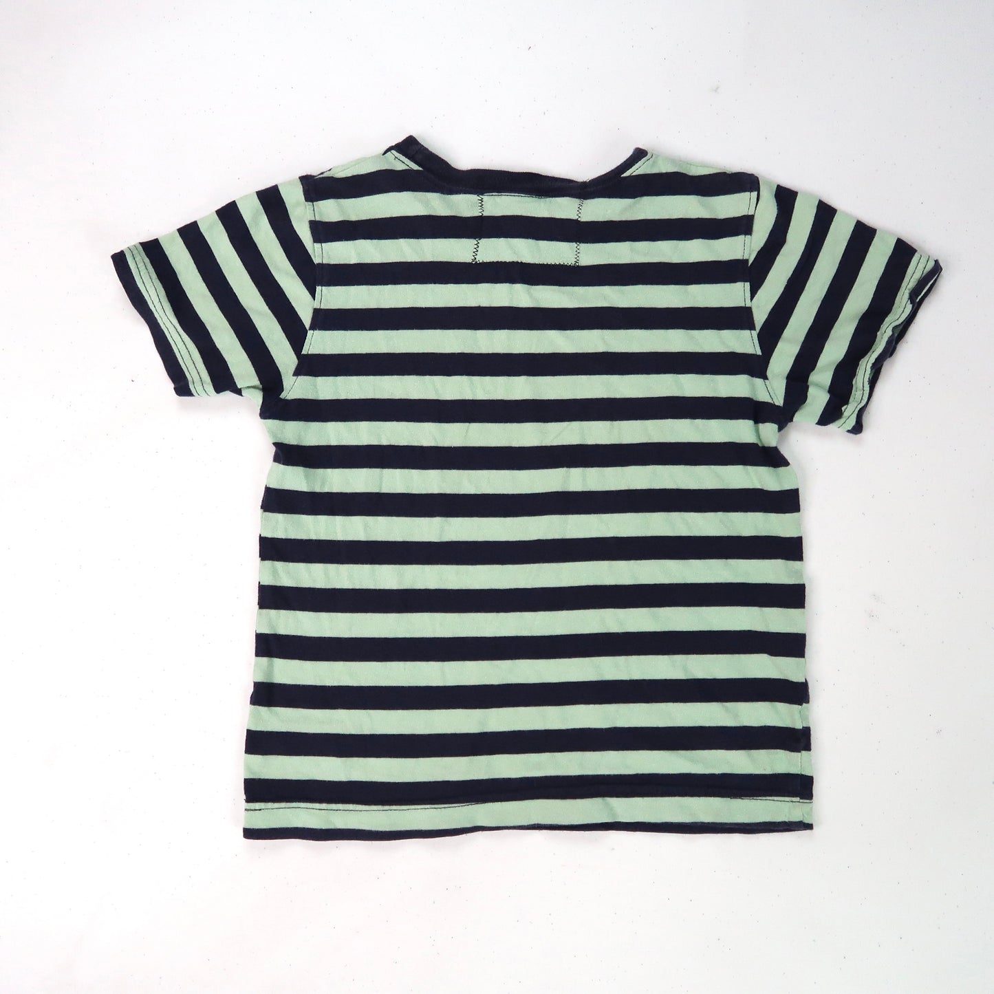 "Melted Visions" Striped Baby Tee - XS
