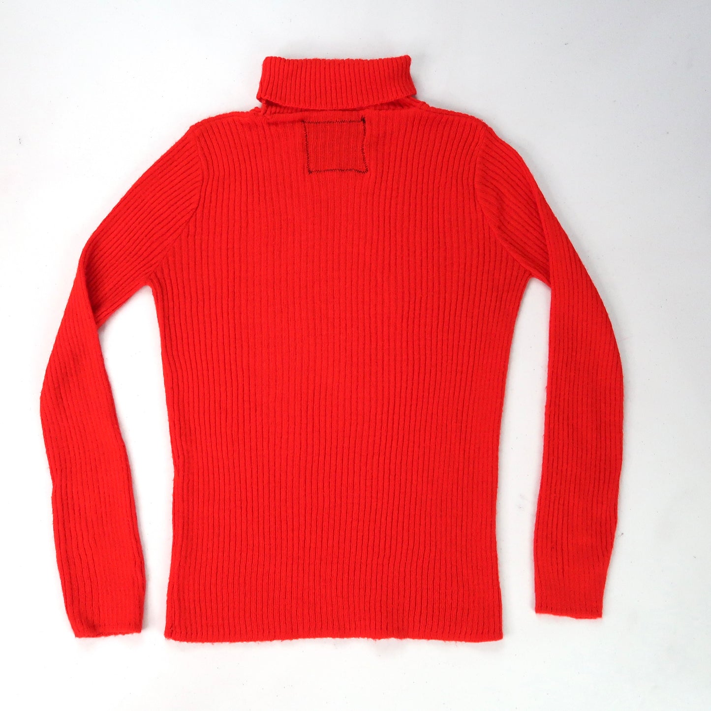 "Melted Visions" Cherry Red Turtleneck - Small