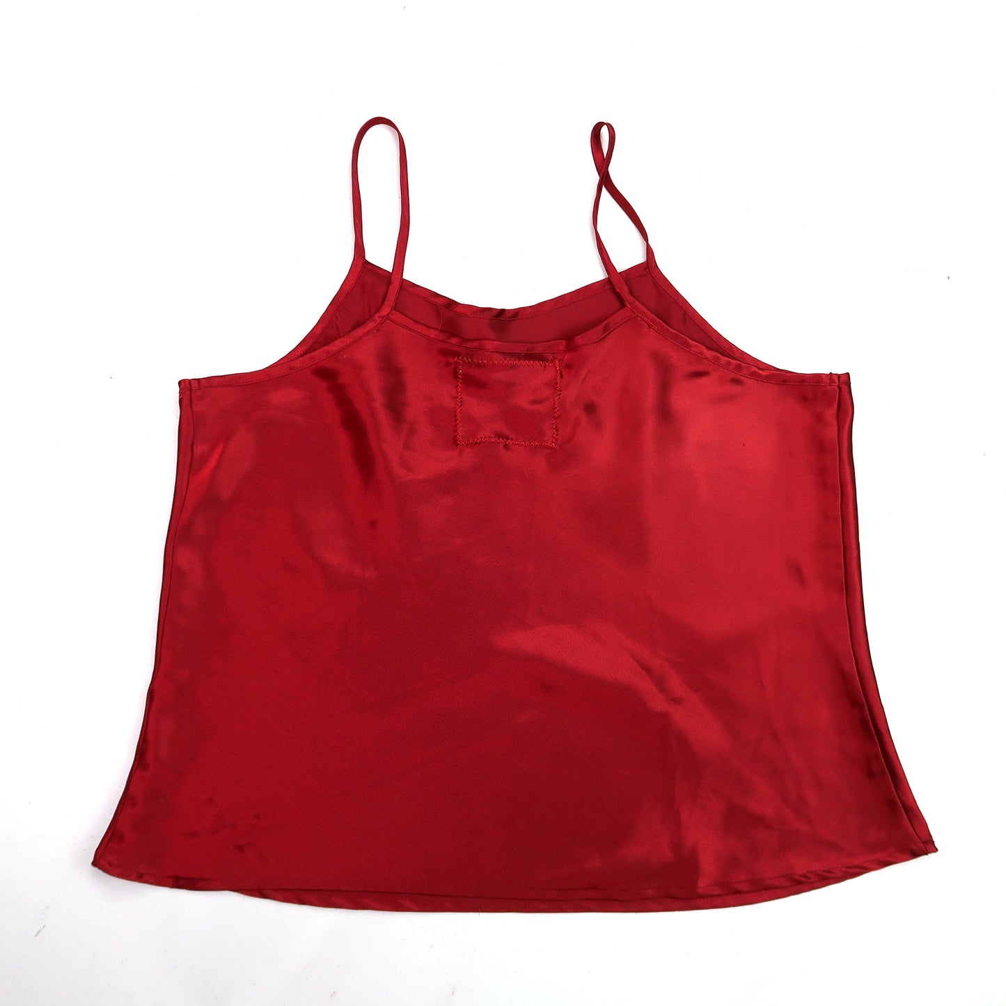 "I See All" (Eye Spiral) Red Satin Tank - Large