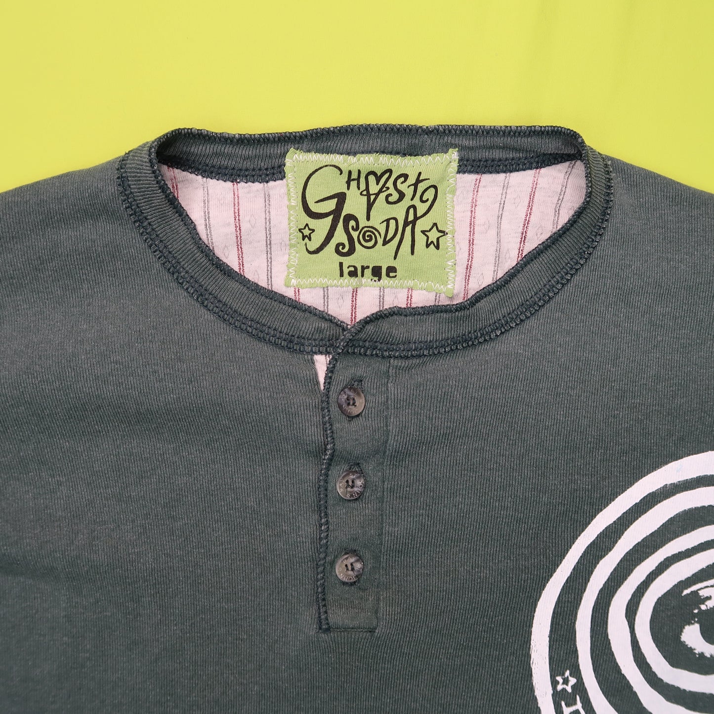 "I See All (Eye Spiral)" Forest Green Long Sleeve - Large