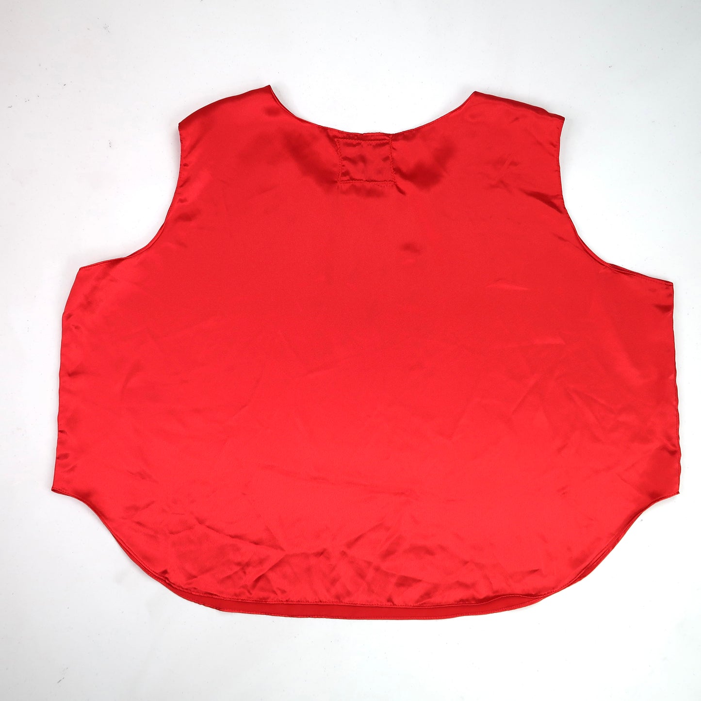 "I Love Spiders" Red Satin Tank - XL