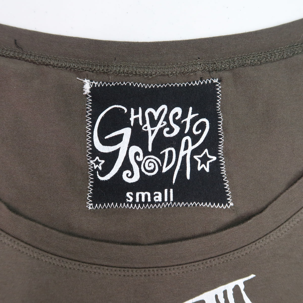 "Cobweb Club" Gray Half Sleeve Top - Small