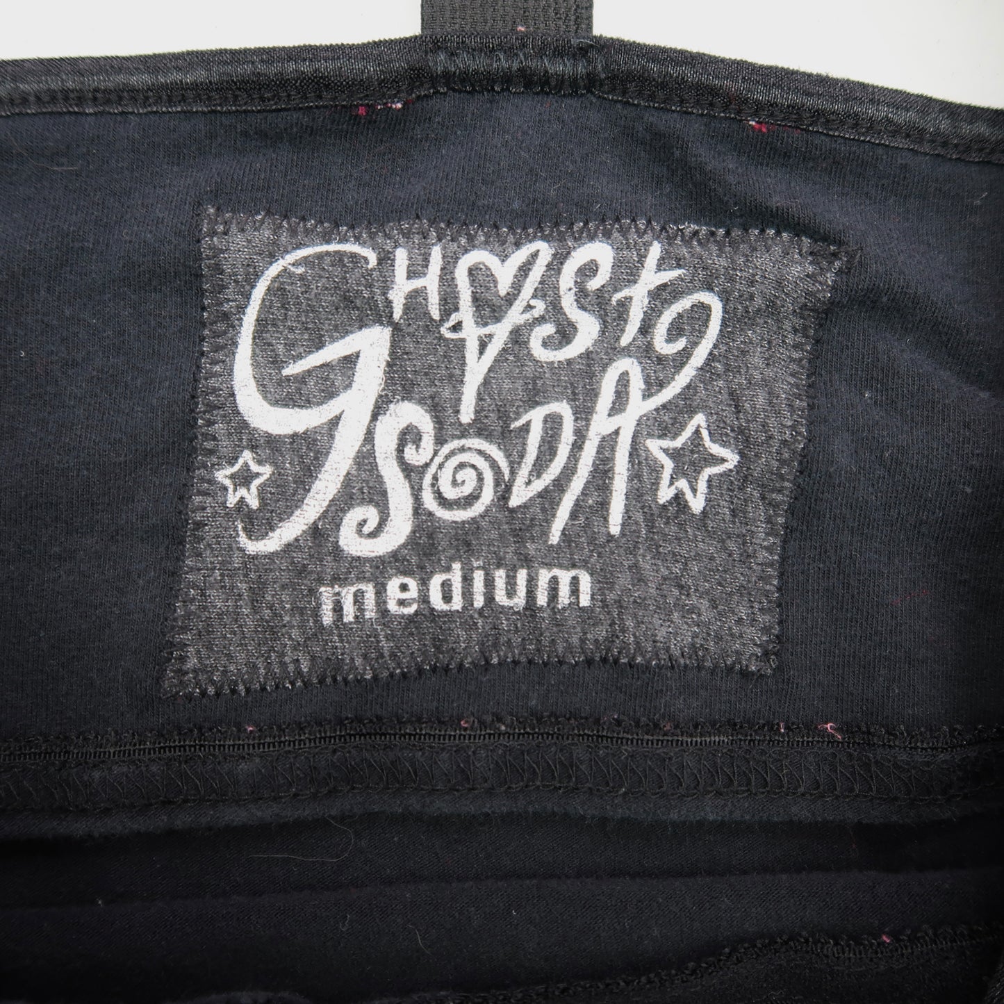 "Grim Skull" Black Tank Top with Skull Straps - Medium