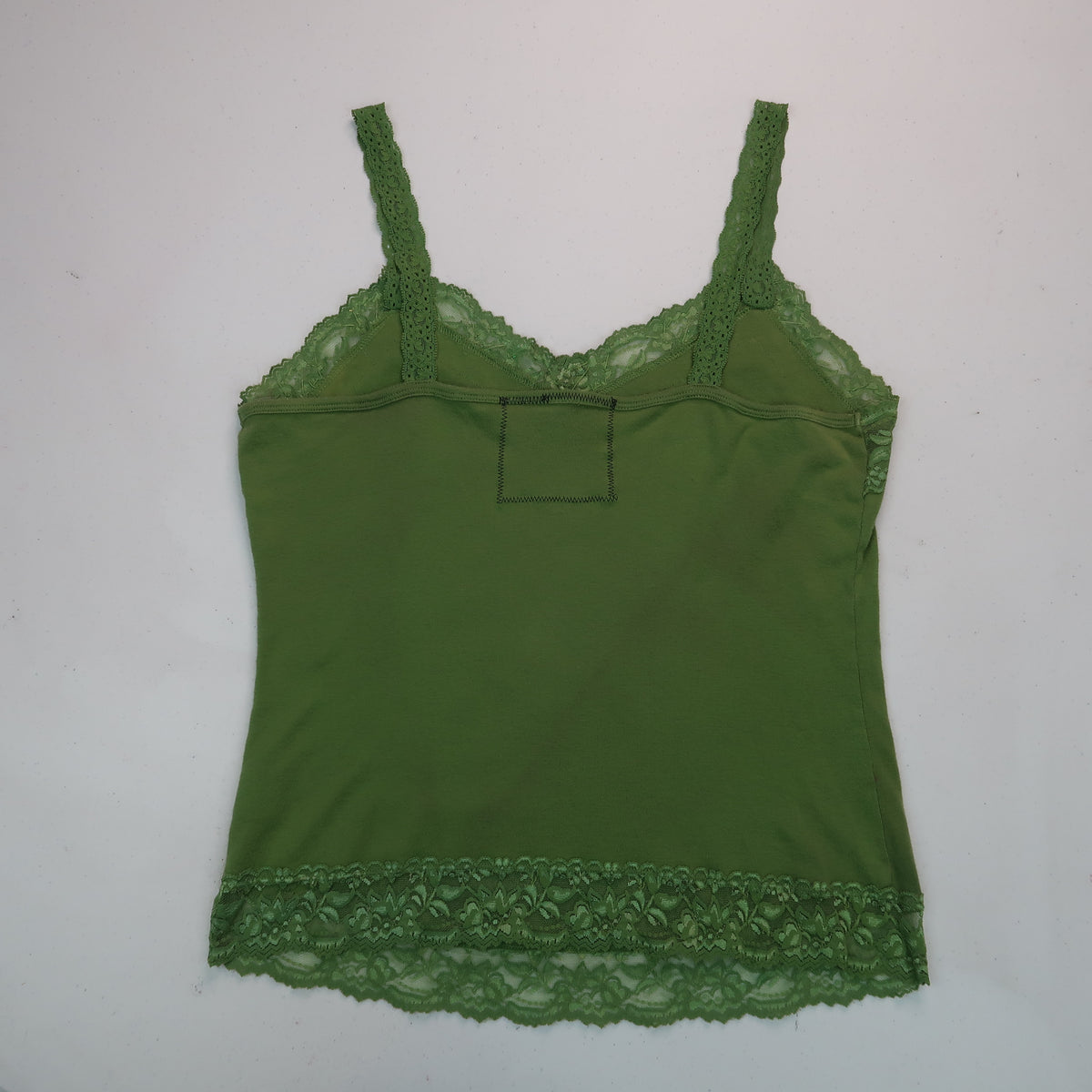 "I Love Spiders" Green Lace Tank Top - Large