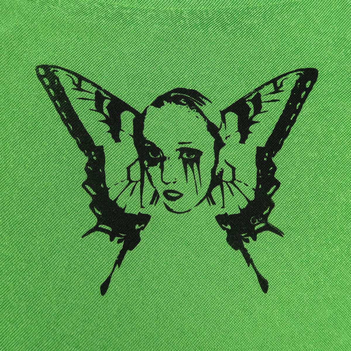 "Weeping Butterfly" Green Tank Top - Large