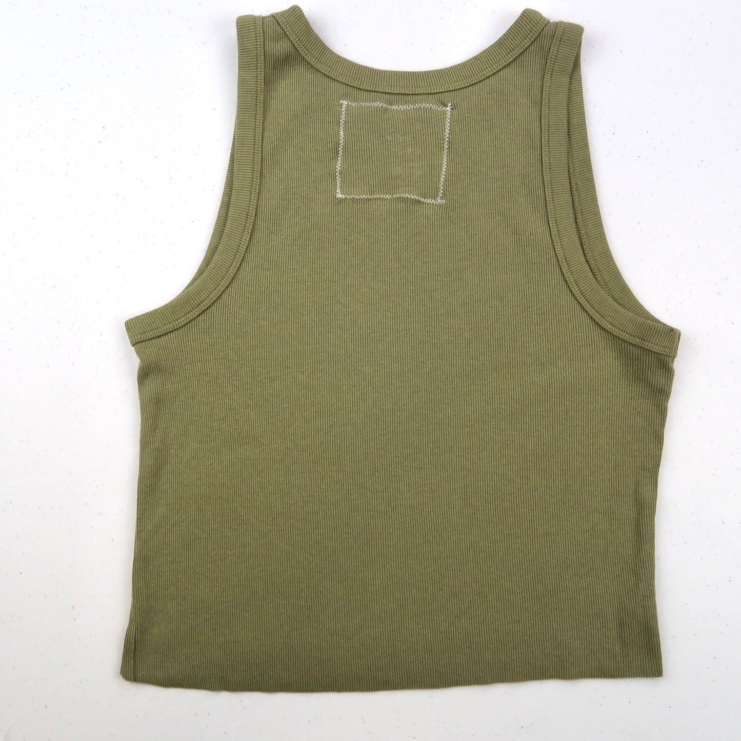 "Weeping Butterfly" Army Green Tank Top - Large
