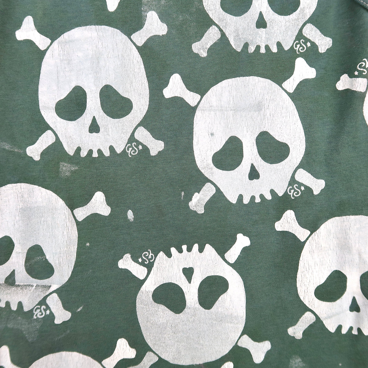 "Grim Skull" AOP Teal Tank - Small