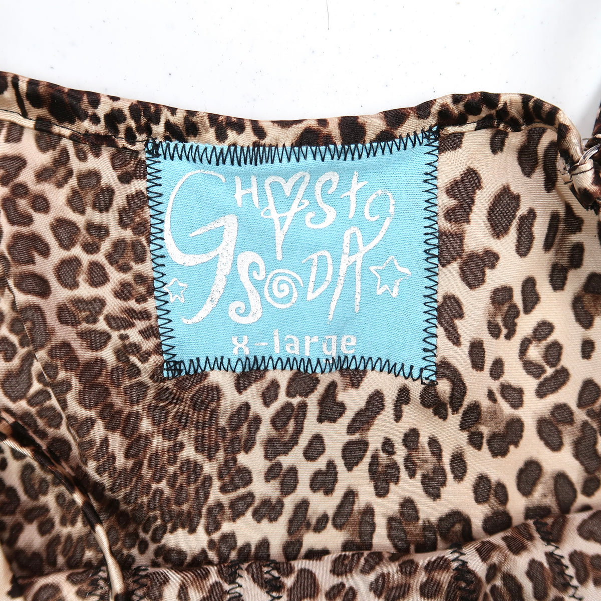 1OF1 "FEMME FATALE" Ghost Soda Cheetah Print Satin Slip Dress - XL