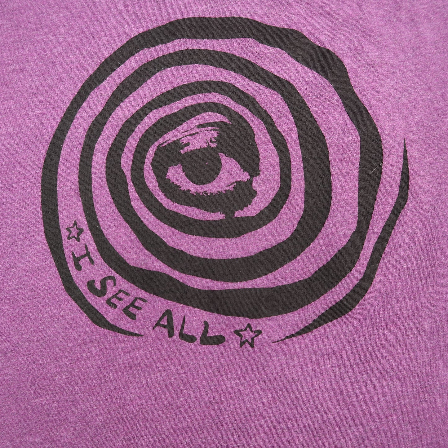 "I See All" (Eye Spiral) Purple Long Sleeve - Small