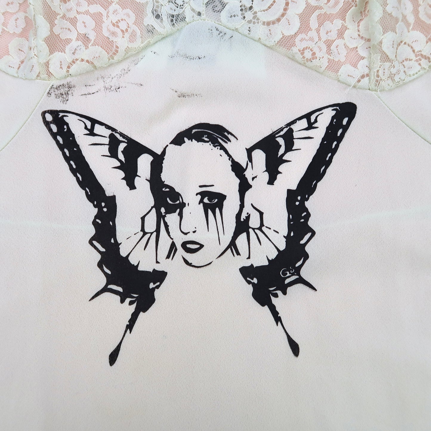 MISPRINT "Weeping Butterfly" Slip Dress - Large
