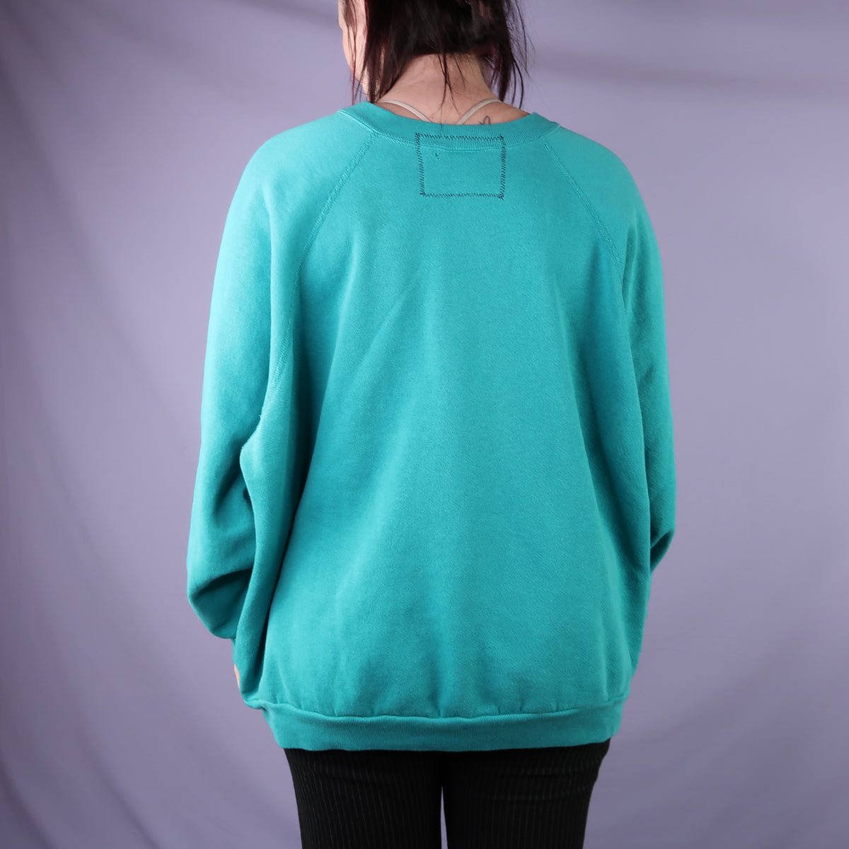 "Patches the Dog" Teal Sweatshirt - XL