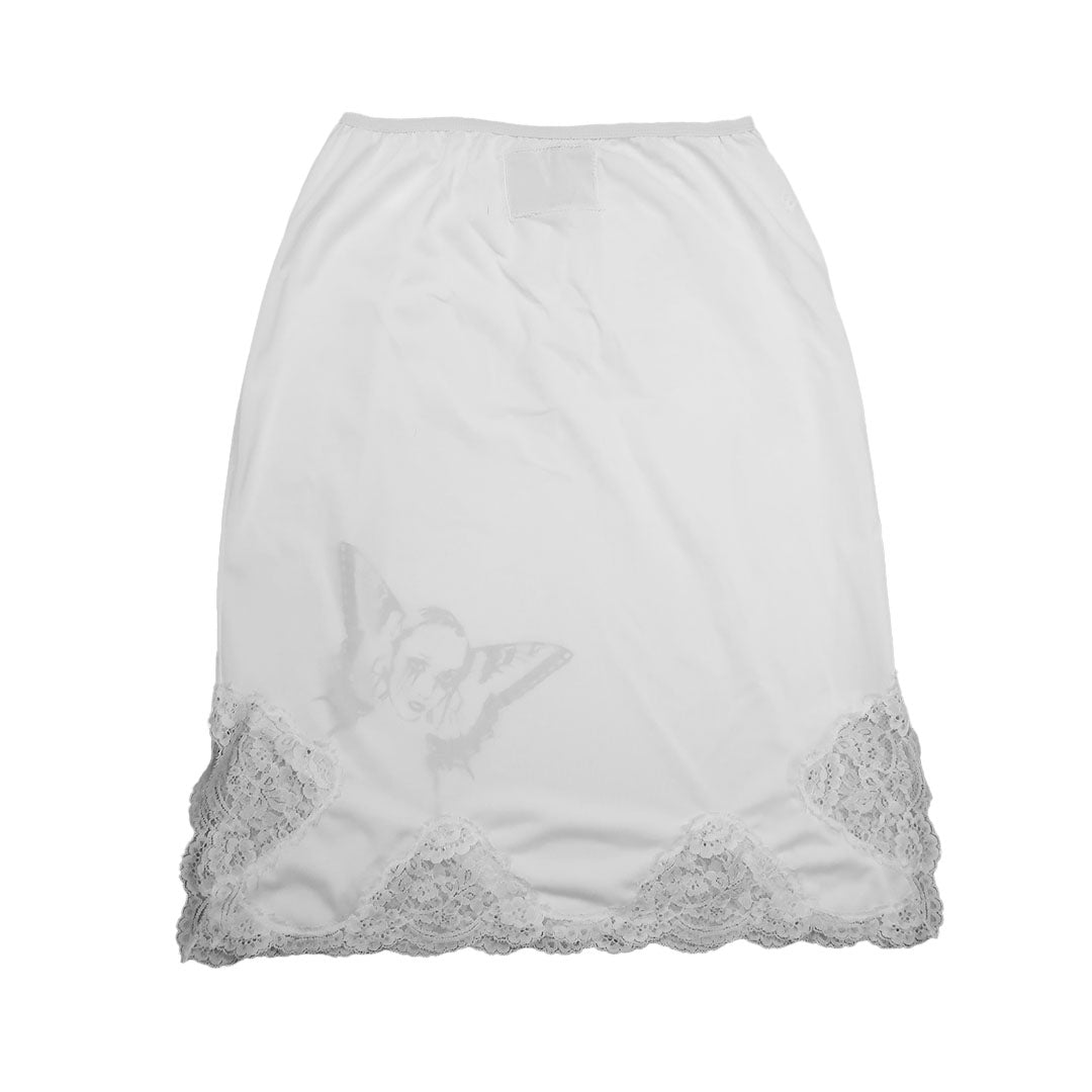 “Weeping Butterfly" Lace Slip Skirt - Small