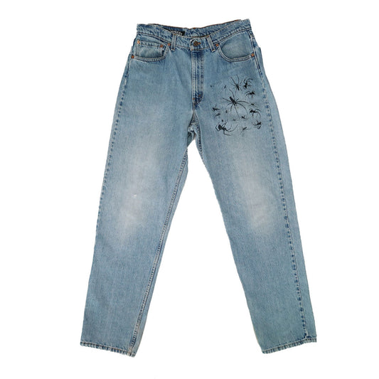 "I Love Spiders" Vtg Denim - Medium