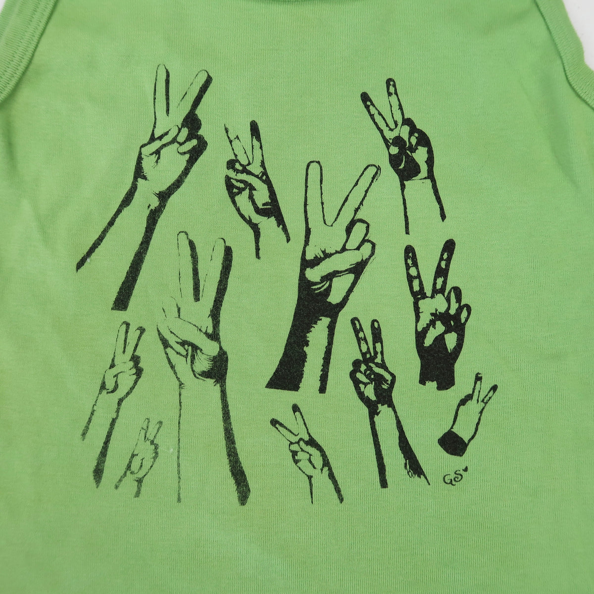 "Peacekeeper" Apple Green Tank - Large
