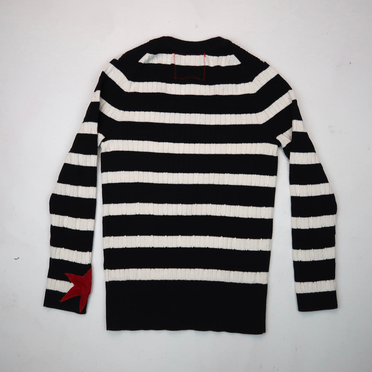 1OF1 “Please, I’m A Star!” Patchwork Striped Sweater