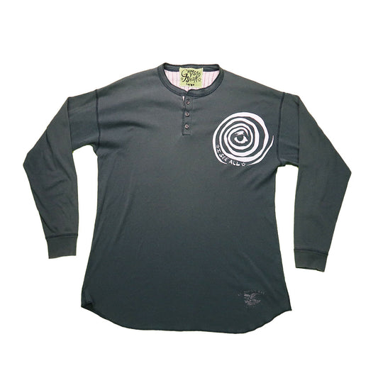 "I See All (Eye Spiral)" Forest Green Long Sleeve - Large