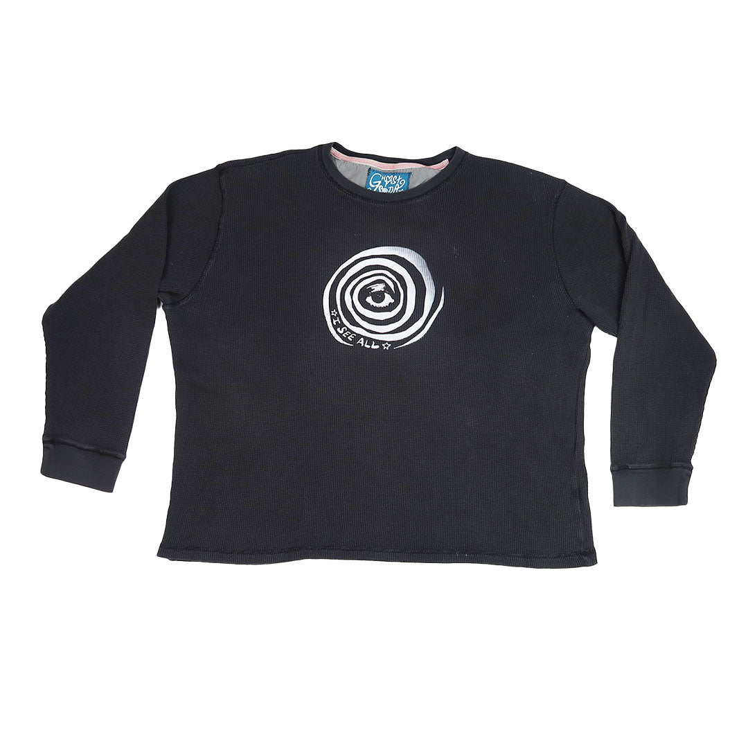 "I See All" (Eye Spiral) Black Thermal - 2XL