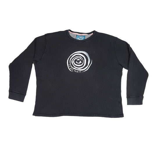 "I See All" (Eye Spiral) Black Thermal - 2XL
