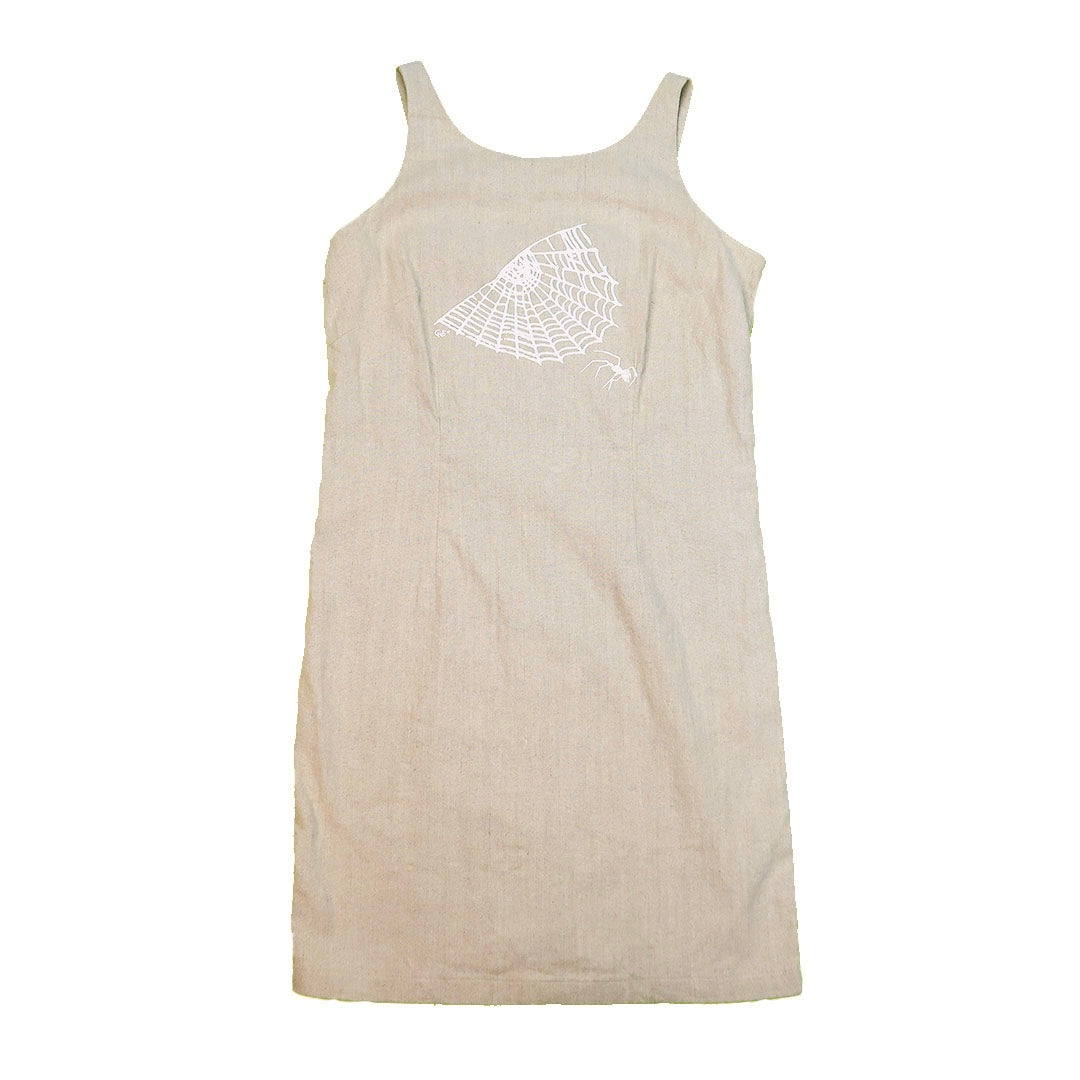 “Cobweb Club” Tan Dress - Medium