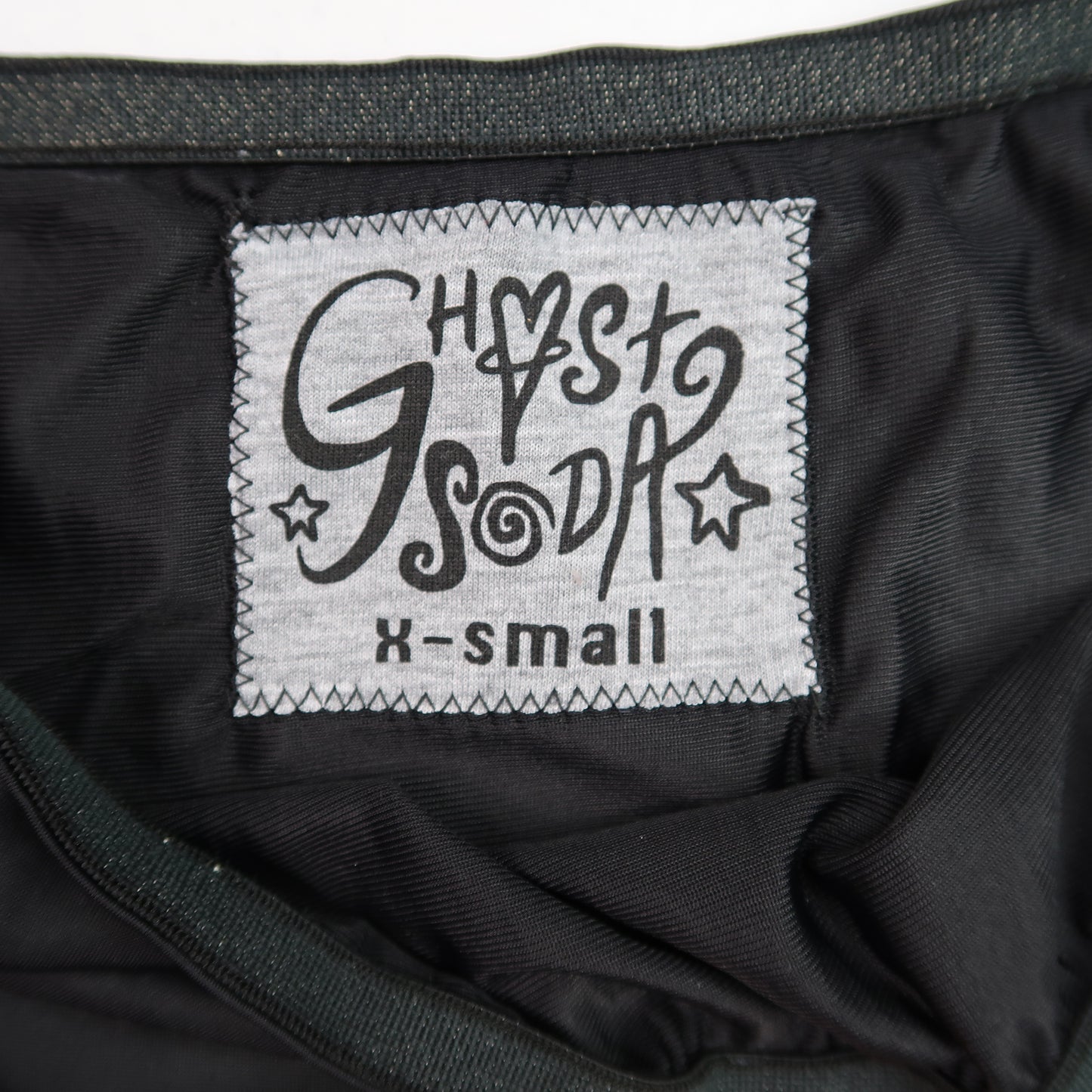 "I See All" (Eye Spiral) Black Slip Skirt - X-Small