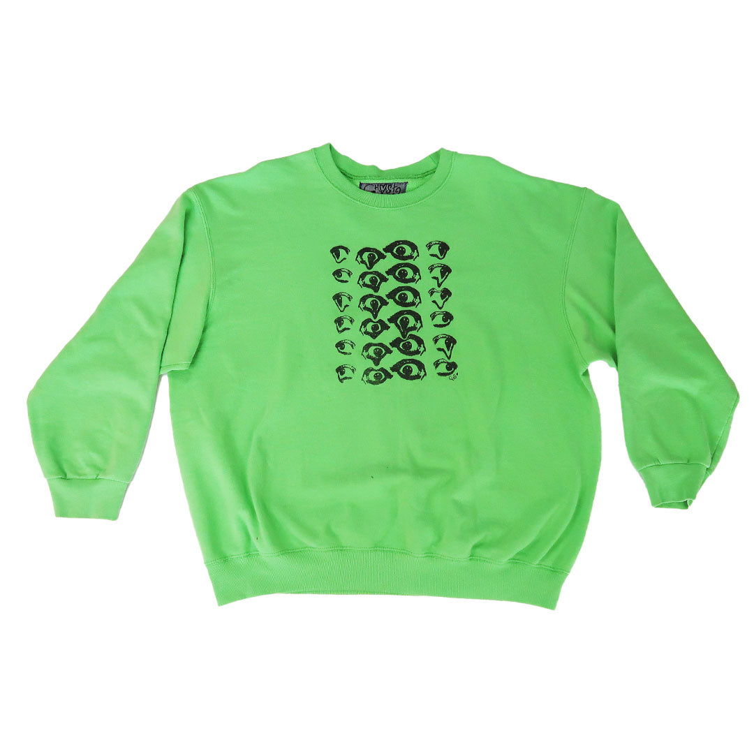 "Melted Visions" Green Sweatshirt - XL