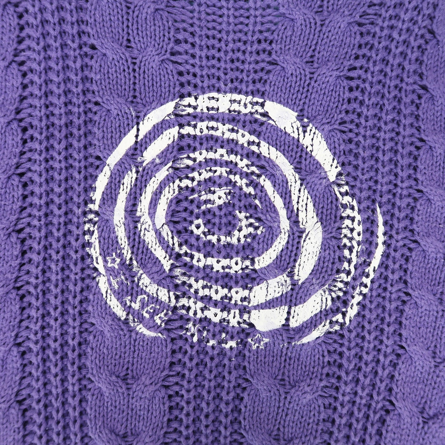 "I See All (Eye Spiral)" Purple Sweater - Large