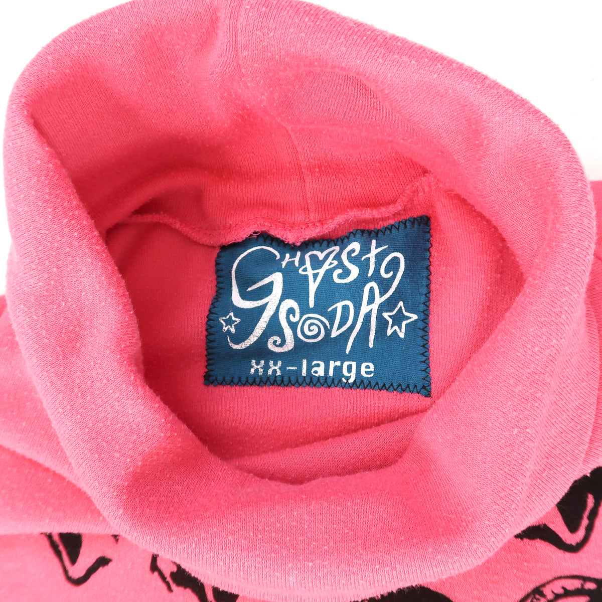 "Melted Visions" Pink Turtleneck - 2XL