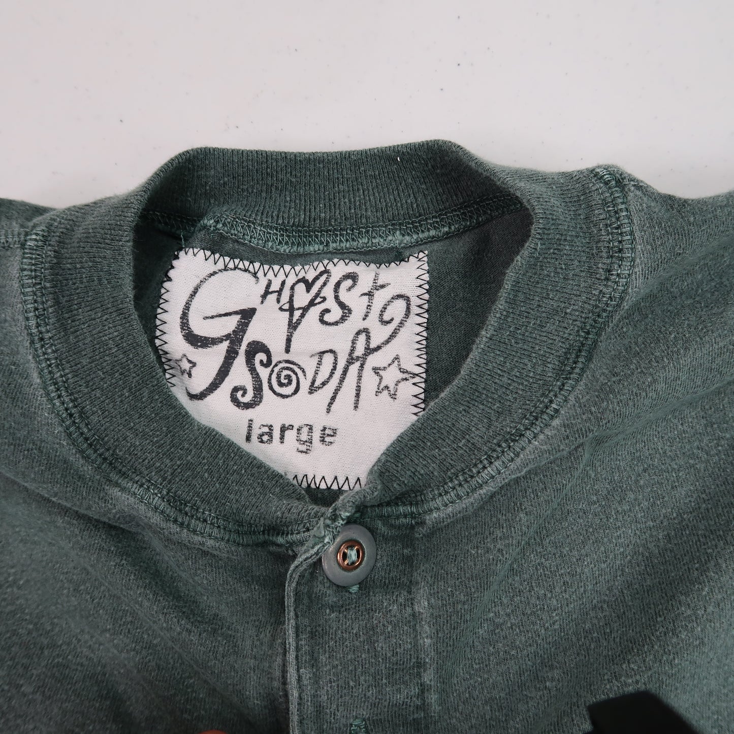 "I See All" (Eye Spiral) Faded Green T-shirt - Large