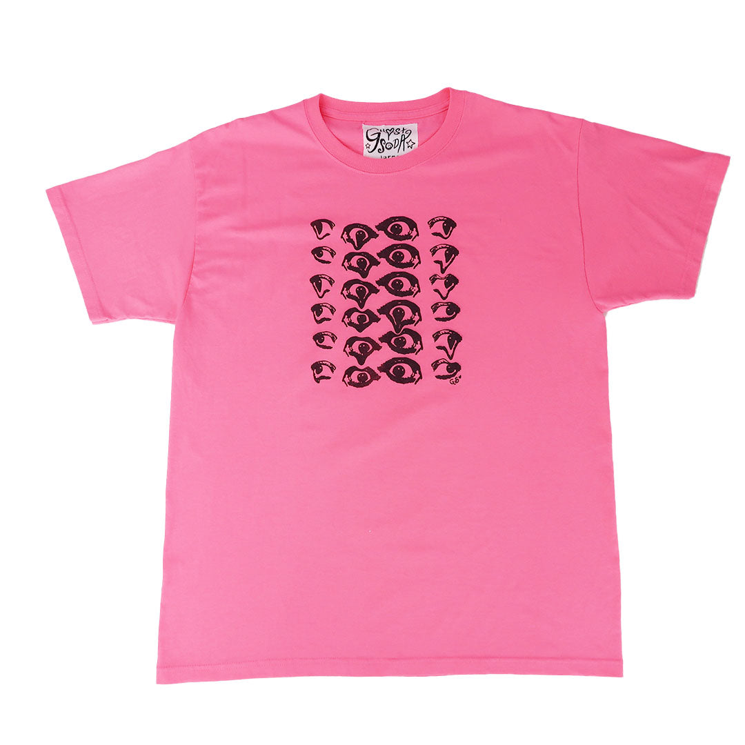 "Melted Visions" Neon Pink T-shirt - Large
