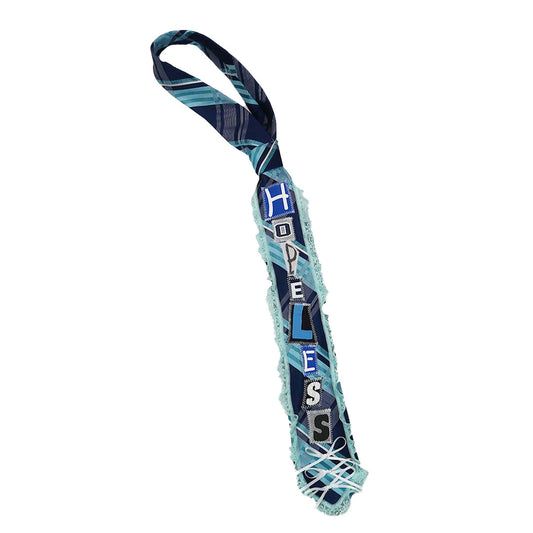 1OF1 “Hopeless” Blue Patchwork Tie