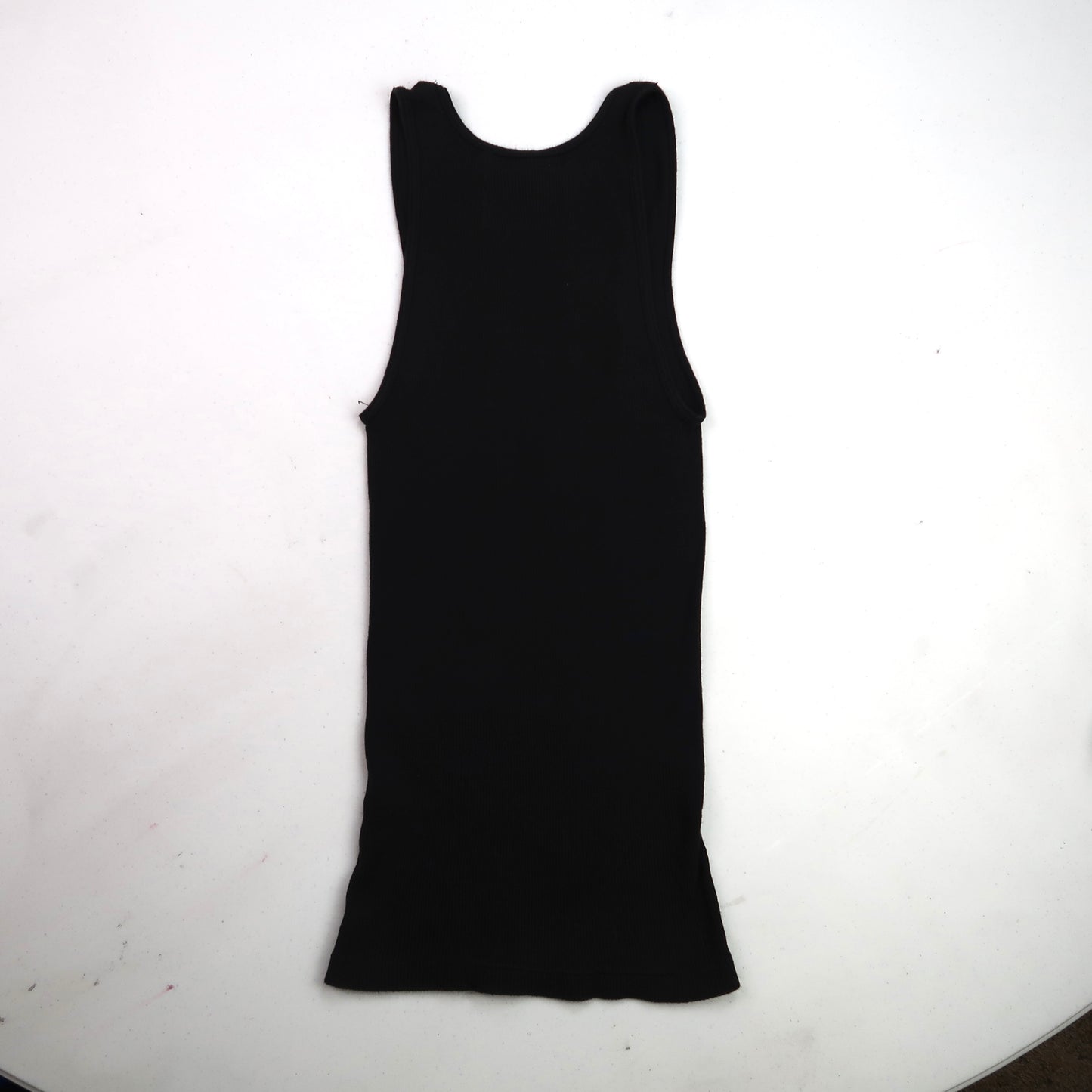 "I See All" (Melted Visions) Black Ribbed Tank - Medium