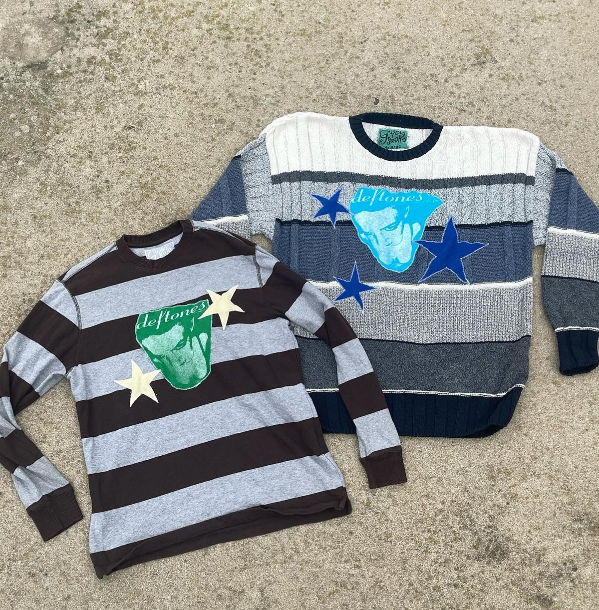 1OF1 “Around The Fur” Brown Star Sweater - Medium