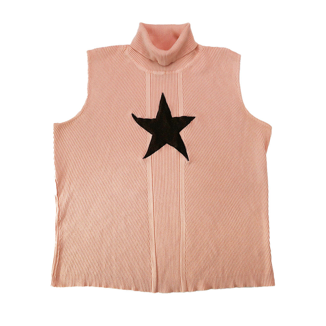 "I'M A STAR" Pink Turtleneck Tank - 3XL