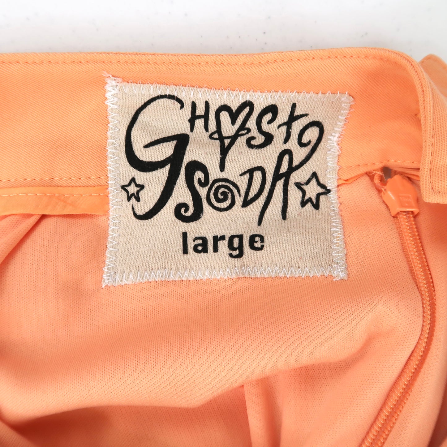 "Weeping Butterfly" Orange Creamsicle Skirt - Large