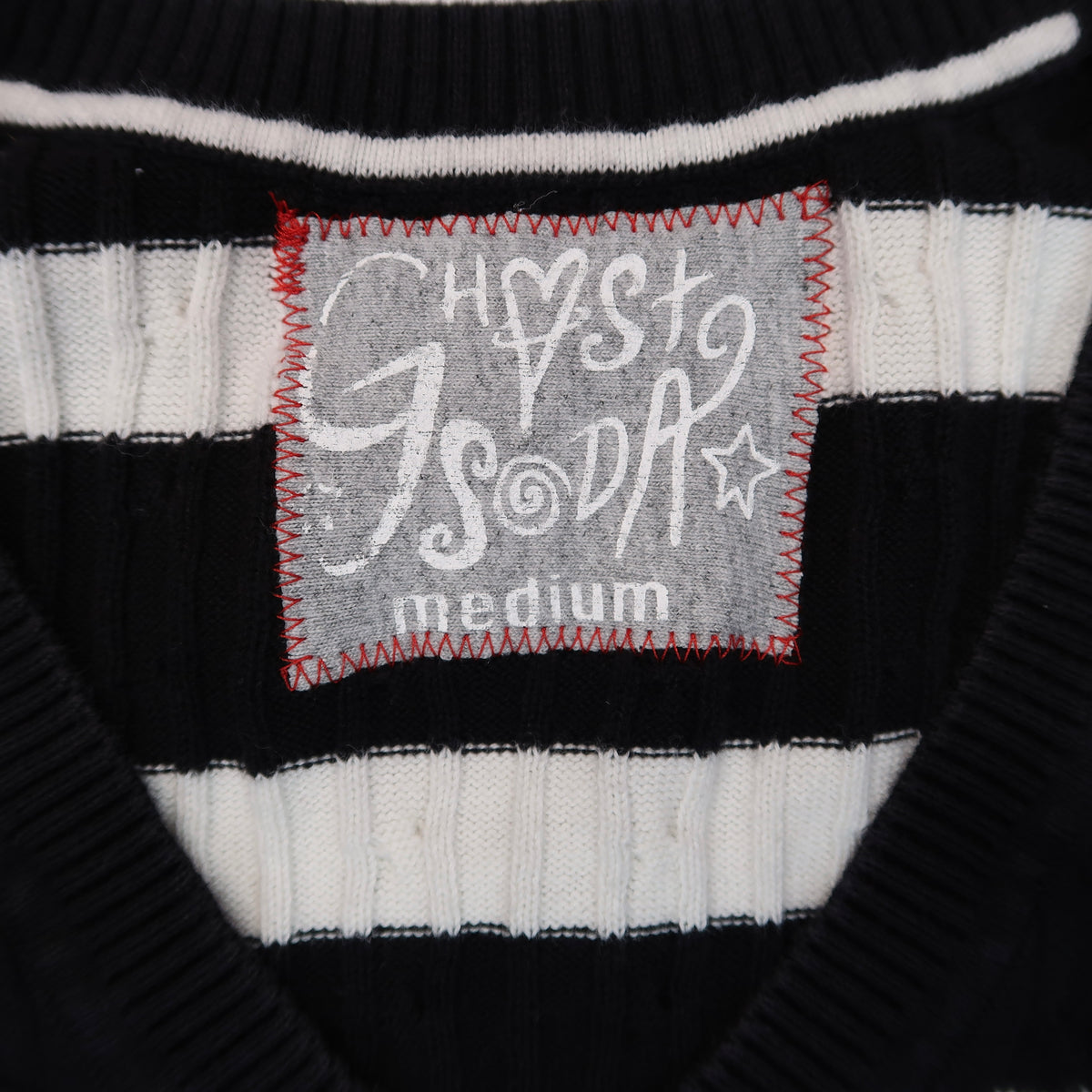 1OF1 “Please, I’m A Star!” Patchwork Striped Sweater