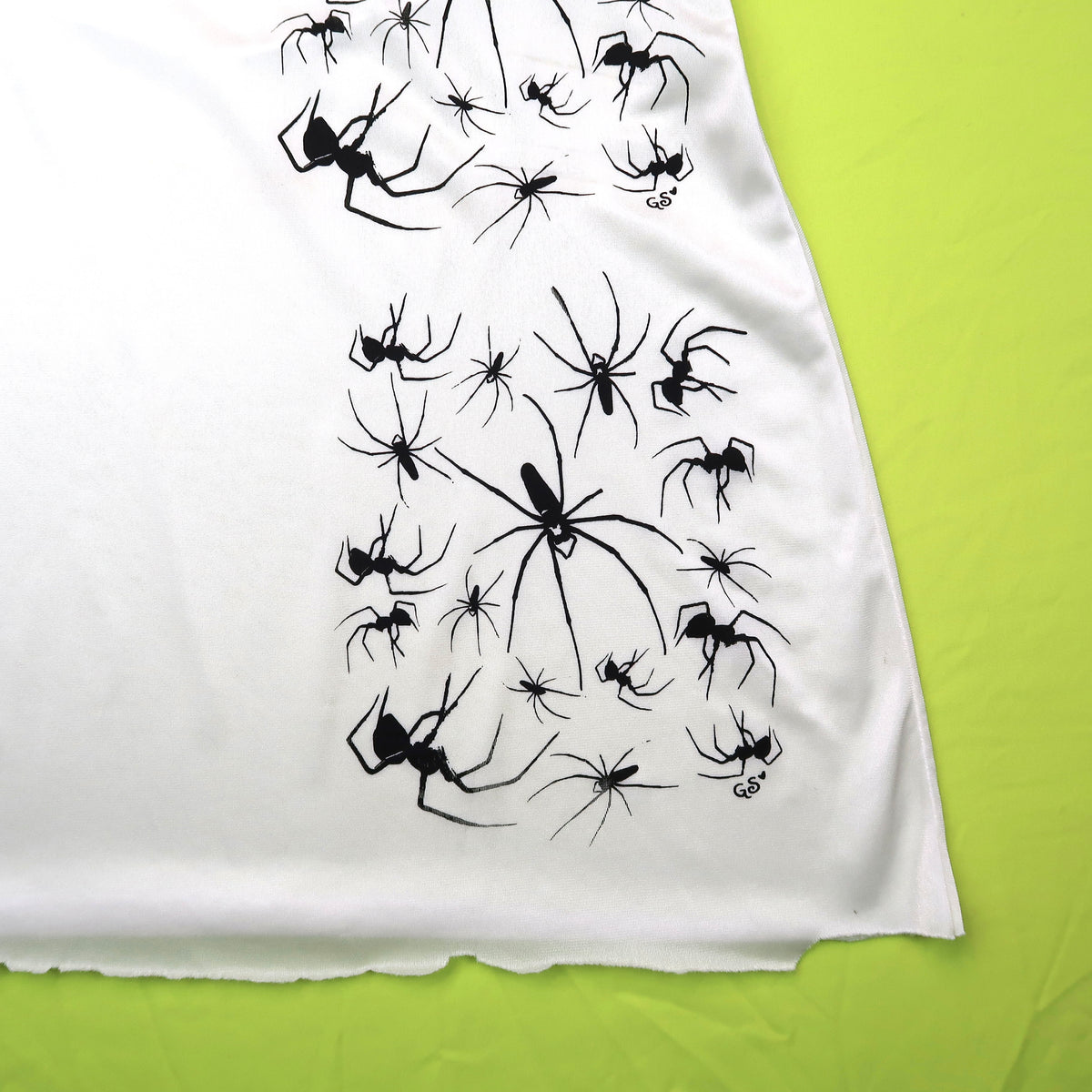 “I Love Spiders" White Lace Tank - Medium