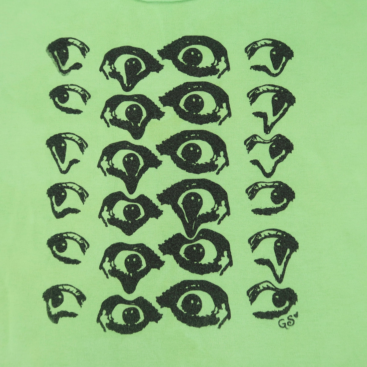 "Melted Visions" Apple Green Baby Tee - Large