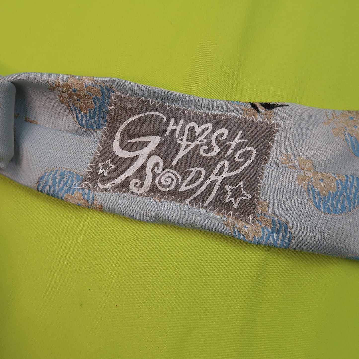 “Weeping Butterfly" Blue Floral Tie