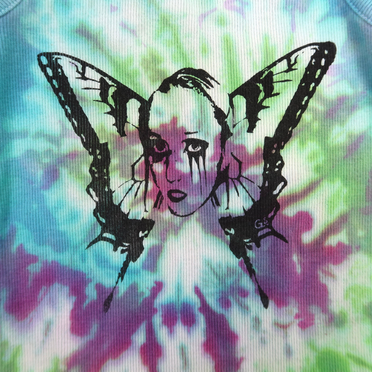"Weeping Butterfly" Tie Dye Tank - XS