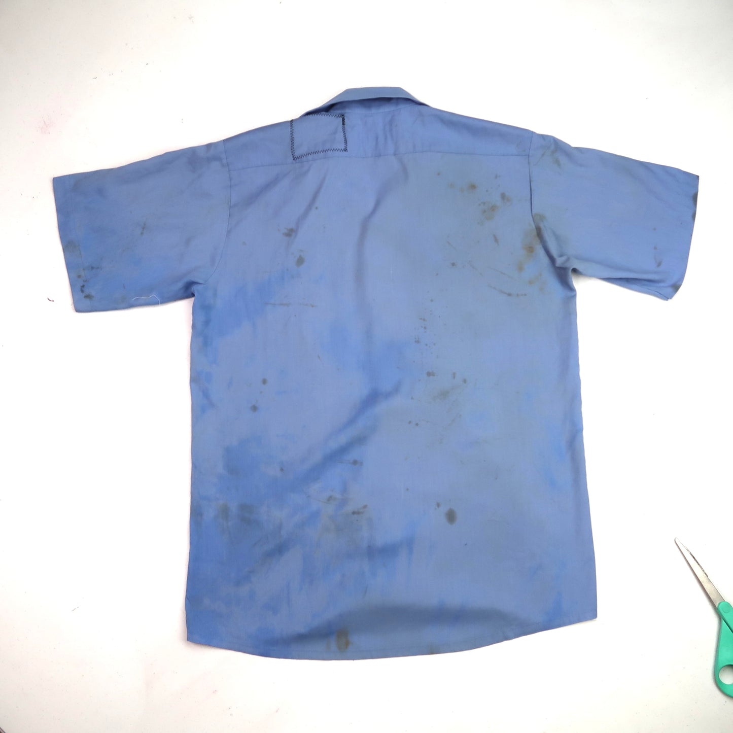 "Melted Visions" Vintage 80s Mechanic Button Up - Small