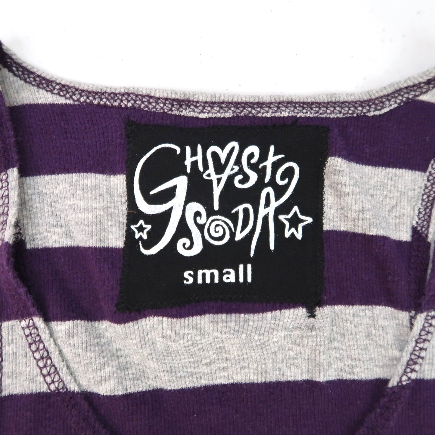 "Melted Visions" Purple Striped Tank - Small
