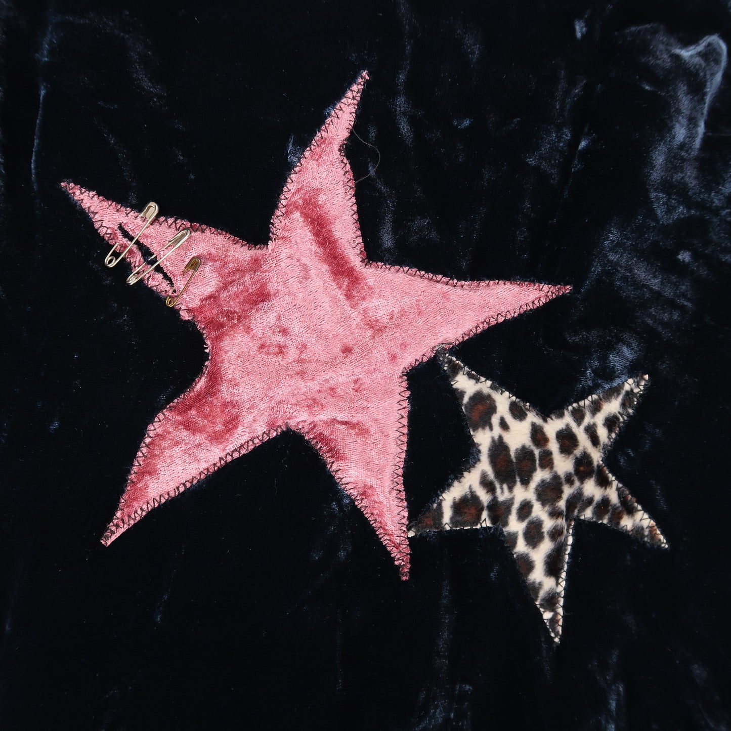“Stargirl” Blue Velvet Star Dress - Medium